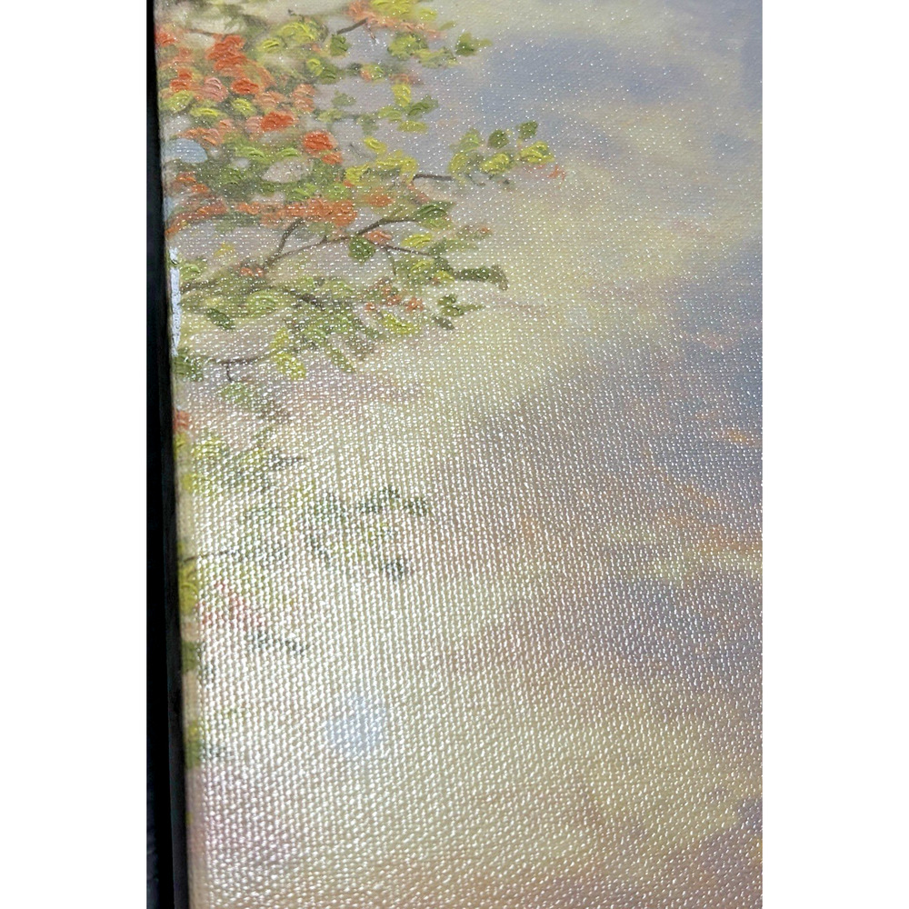 Thomas Kinkade Disney Mickey Minnie Lighthouse Cove Canvas Wrap 14x14 w/ COA - Picture 5 of 10